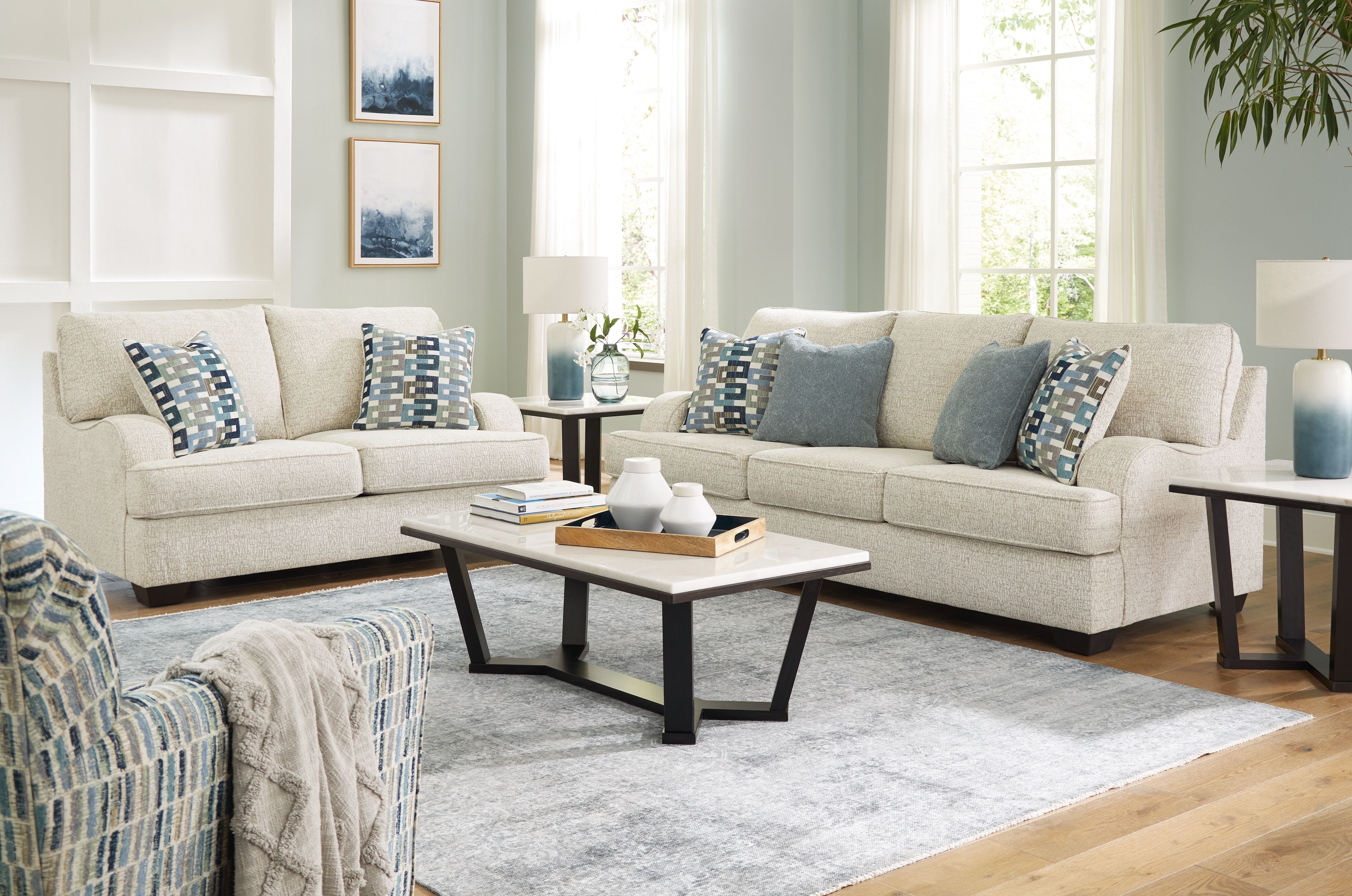 Ashley 3 store piece sofa set